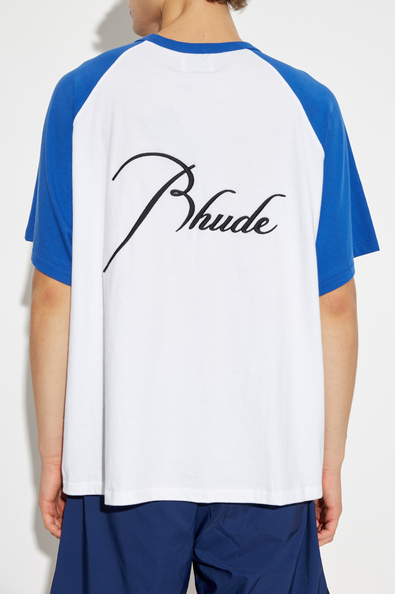 shirt with logo Rhude - White T - T-shirts manches longues